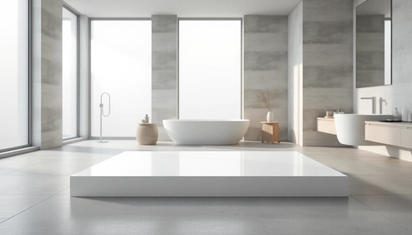 Transform your space with this elegant 800 x 800 shower base in a contemporary bathroom setting.