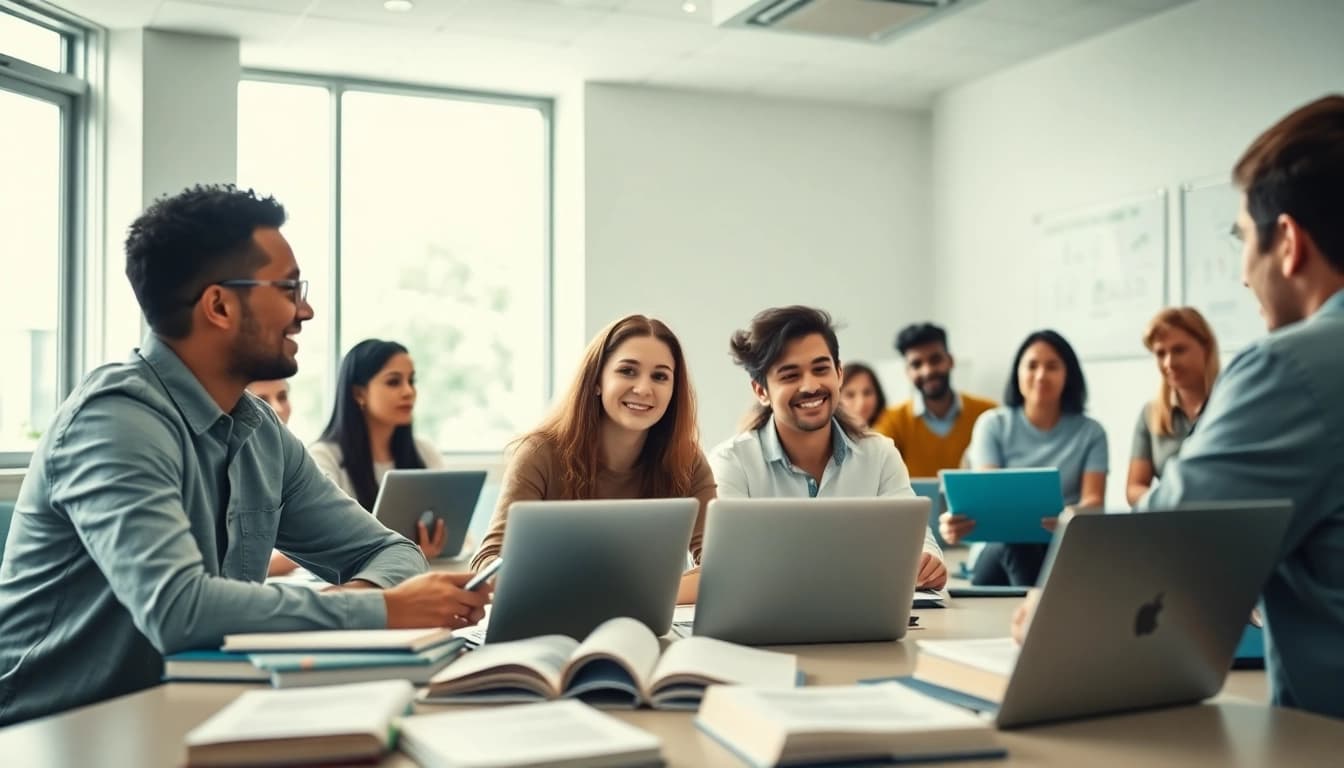 Individuals engaging in AWS exam help preparation in a collaborative study environment.