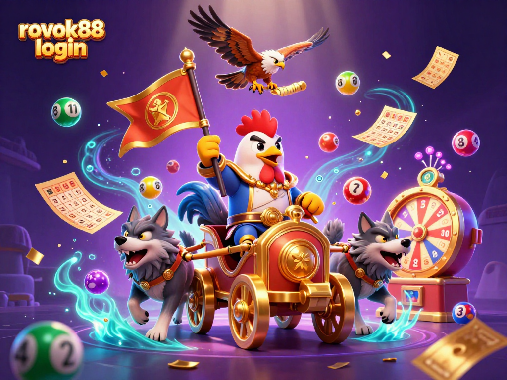Win big with the exciting rokok88 login and vibrant casino lottery elements in a dynamic scene.