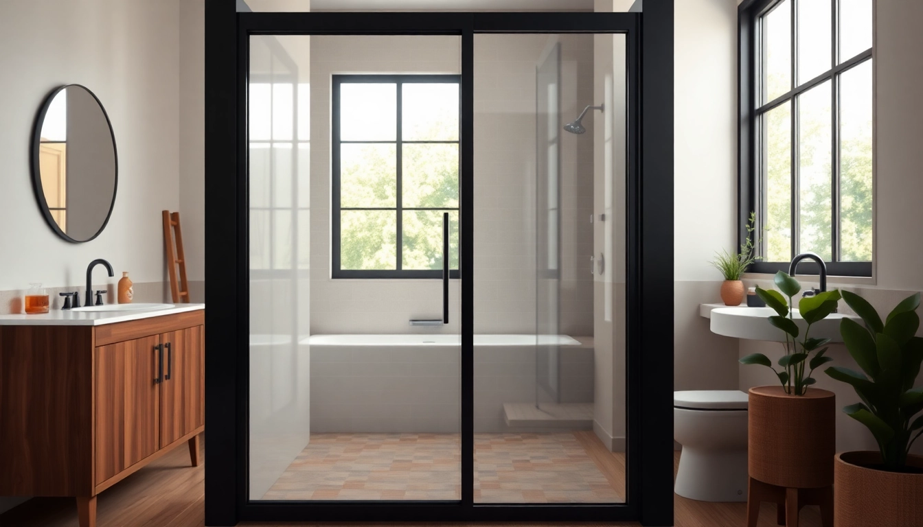Transform Your Space with a Stylish Black Shower Door