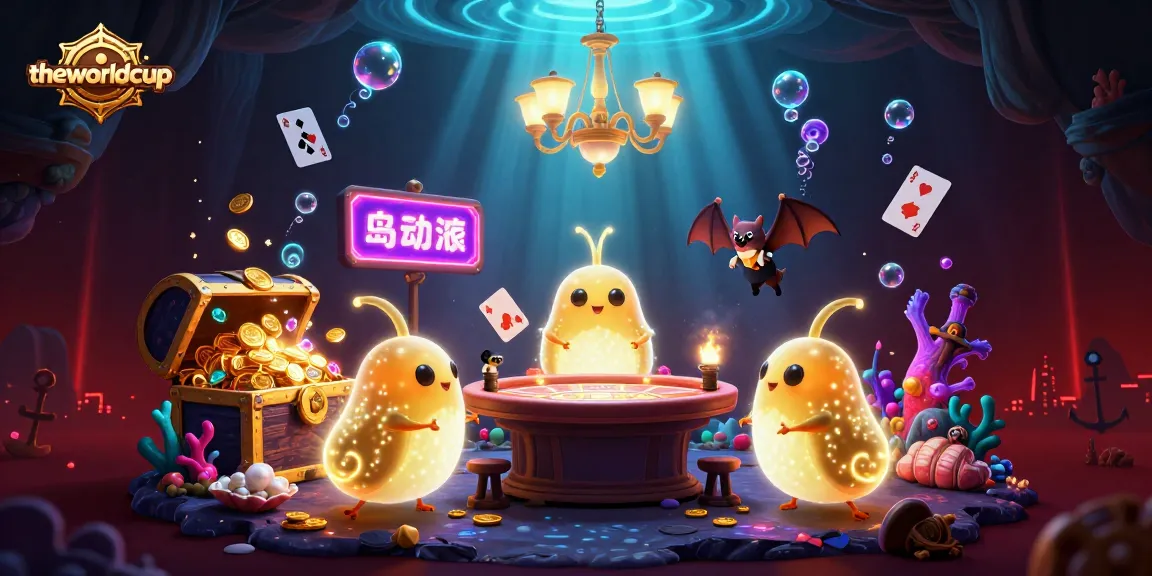 Experience theworldcup in an exhilarating casino scene with glowworms, gold coins, and dynamic lighting.