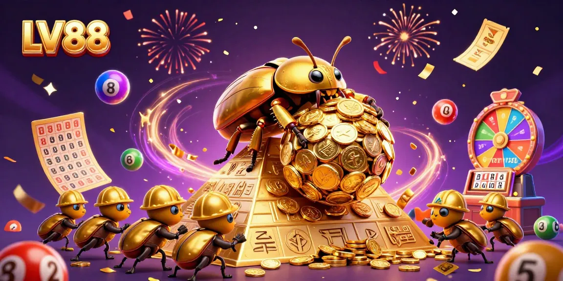 Experience the thrilling world of LV88 with lively gambling elements and engaging characters.