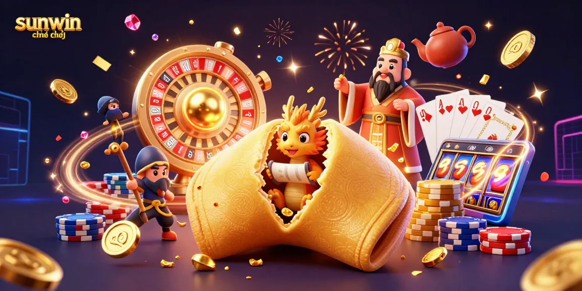 Engage with sunwin chính thức at this vibrant online casino illustration, showcasing thrilling gaming moments.